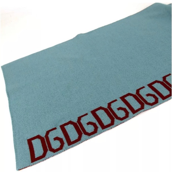 NWT Dolce & Gabbana Logomania Wool Blend Scarf 😍💙🔥 - Picture 13 of 17